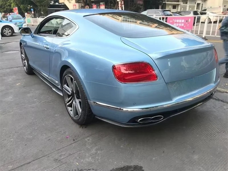2015-2017 Car Carbon Fiber Front Lip for  Continental GT Upgrade Front Diffuser Lip Body Kit
